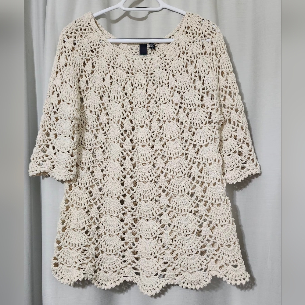 Chic Shannon Passero Crochet Women's Sweater Top
